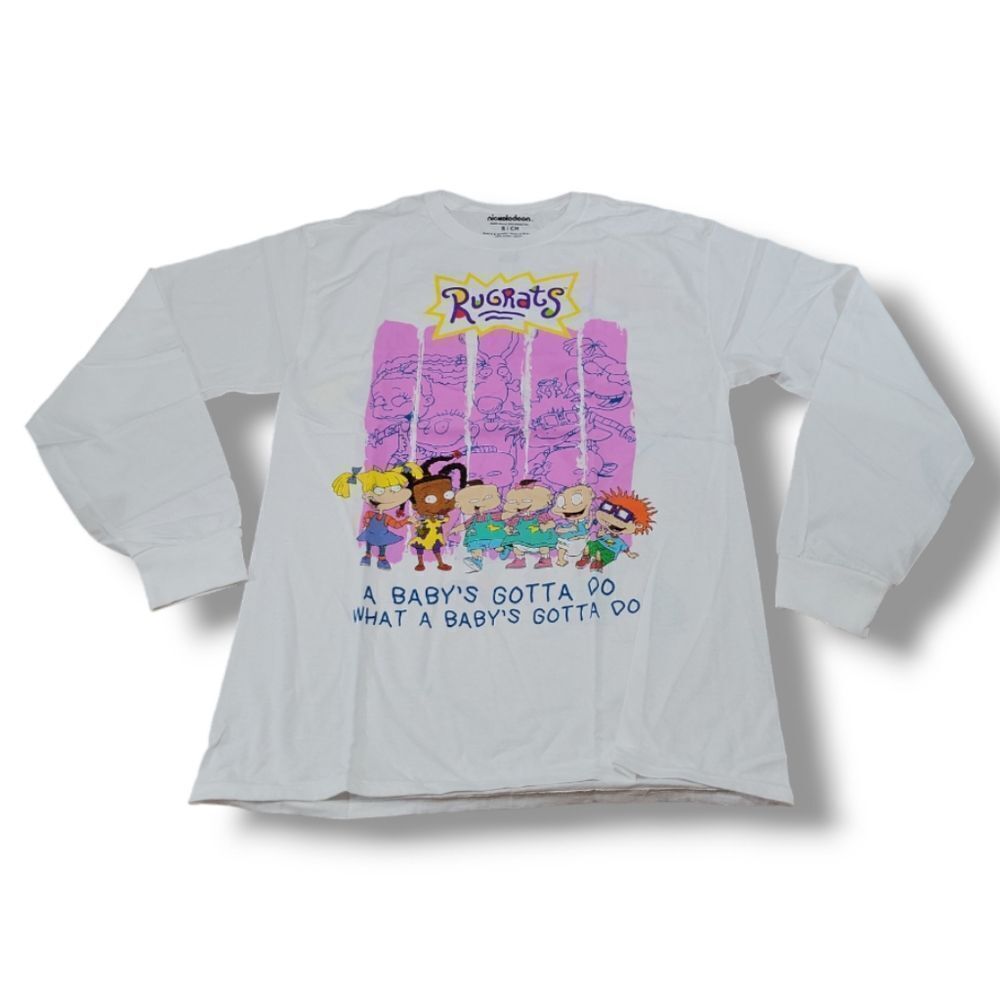 Nickelodeon Rugrats Shirt Size Small Graphic Tee Graphic Print T-Shirt New NWOT